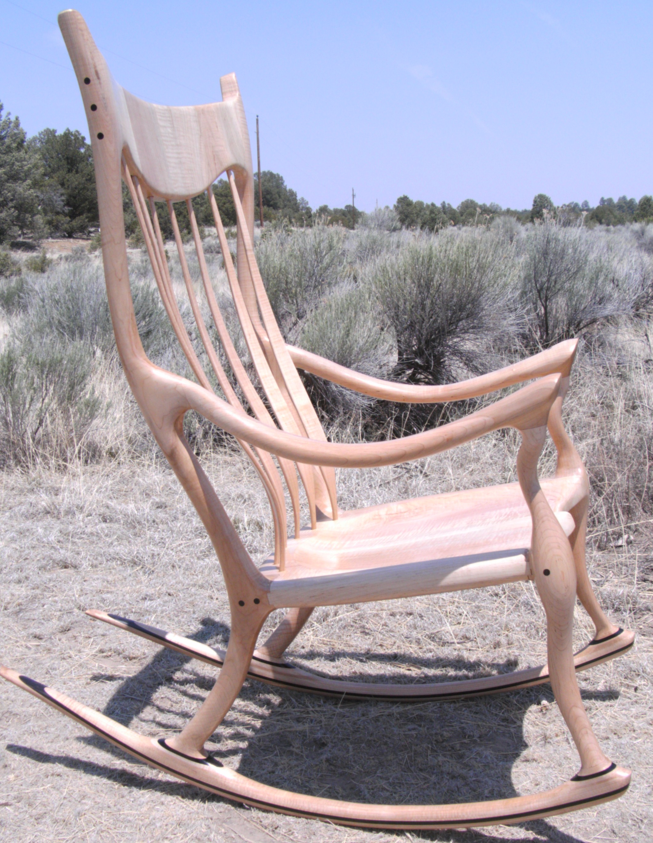 Free Maloof Inspired Rocking Chair Plans PDF Woodworking Plans Online 