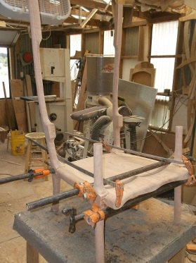 seat and legs glued up